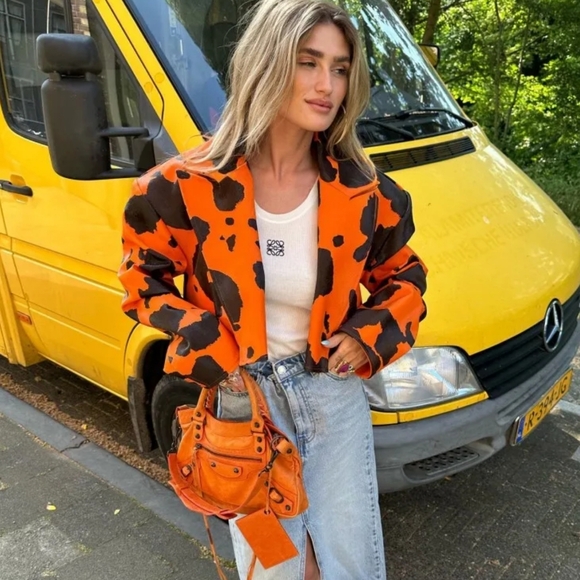 Autumn High Street Jacket For Women Faux PU Leather - Picture 3 of 5